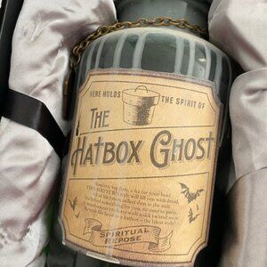 Haunted Mansion Host-A-Ghost Jar - Hatbox Ghost